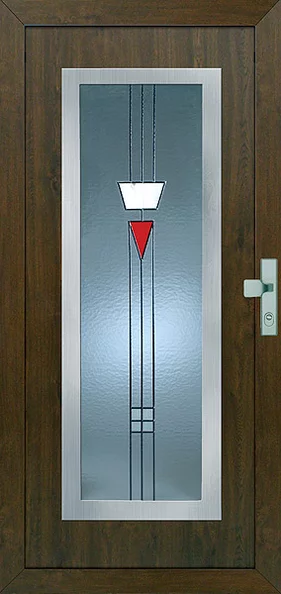 Gava 701 Nussbaum, glasmalerei Prima, Metallanwendung